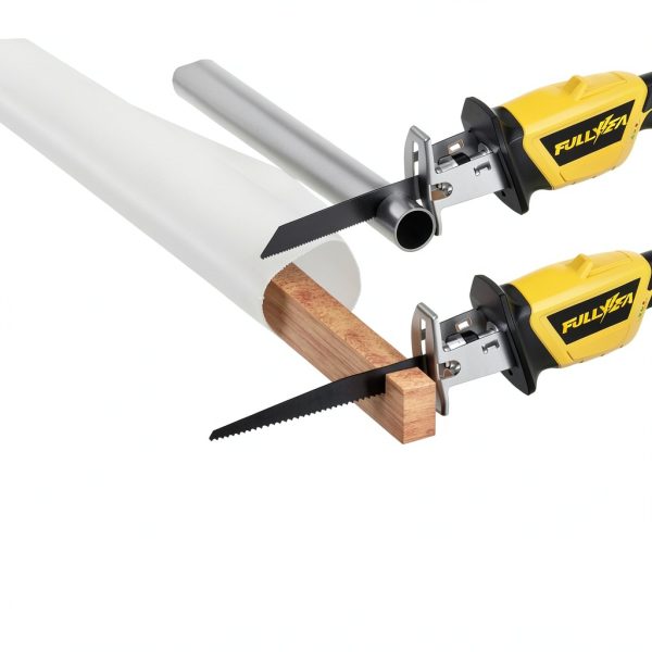 FULLYEA Cordless Reciprocating Saw Yellow Steel-7