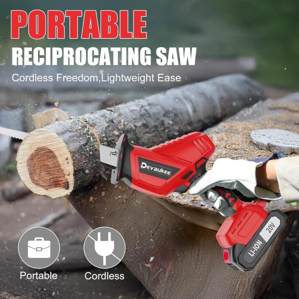 Devaukee Cordless Reciprocating Saw Battery Powered-1