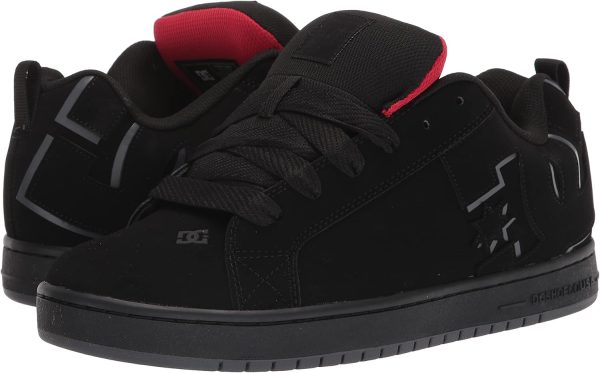 DC Court Graffik Skateboarding Shoes Mens Leather-6