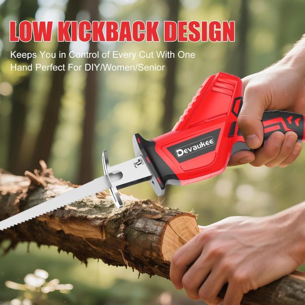 Devaukee Cordless Reciprocating Saw Battery Powered-3