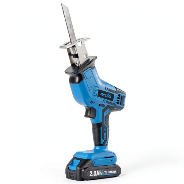 FULLYEA Cordless Reciprocating Saw Blue Carbon Steel-5