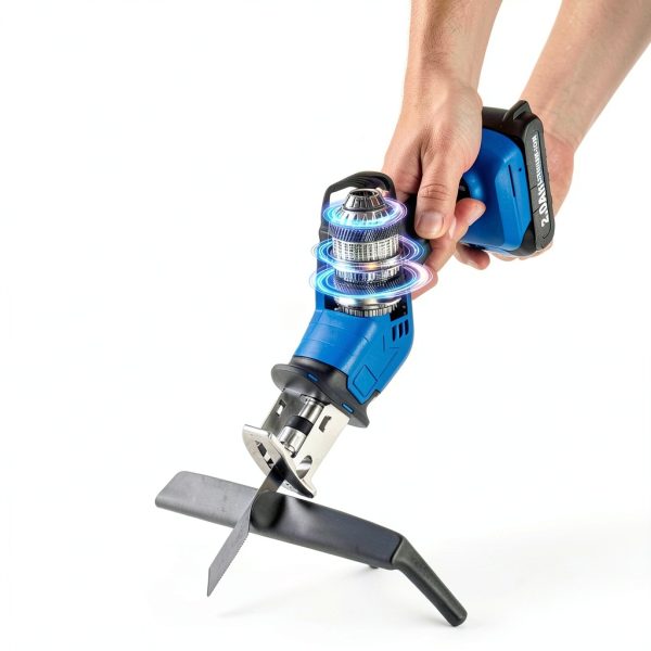 FULLYEA Cordless Reciprocating Saw Blue Carbon Steel-1