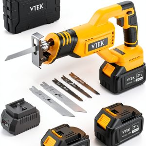 VTEK Brushless Reciprocating Saw Yellow 20V-0