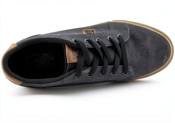 Vans Bishop Low‑Top Canvas Sneakers Men Black Gum-4