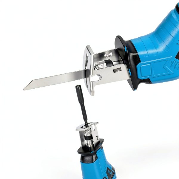 FULLYEA Cordless Reciprocating Saw Blue Carbon Steel-8