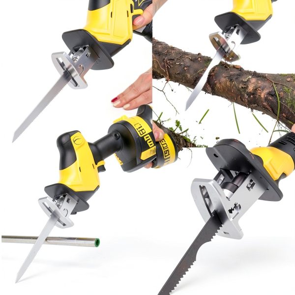 Abonnylv 20V Cordless Reciprocating Saw Yellow-3