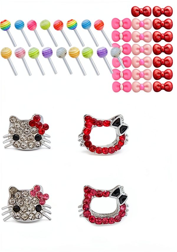 Nail Charms by XIYONALI Metal Rhinestones Resin-1