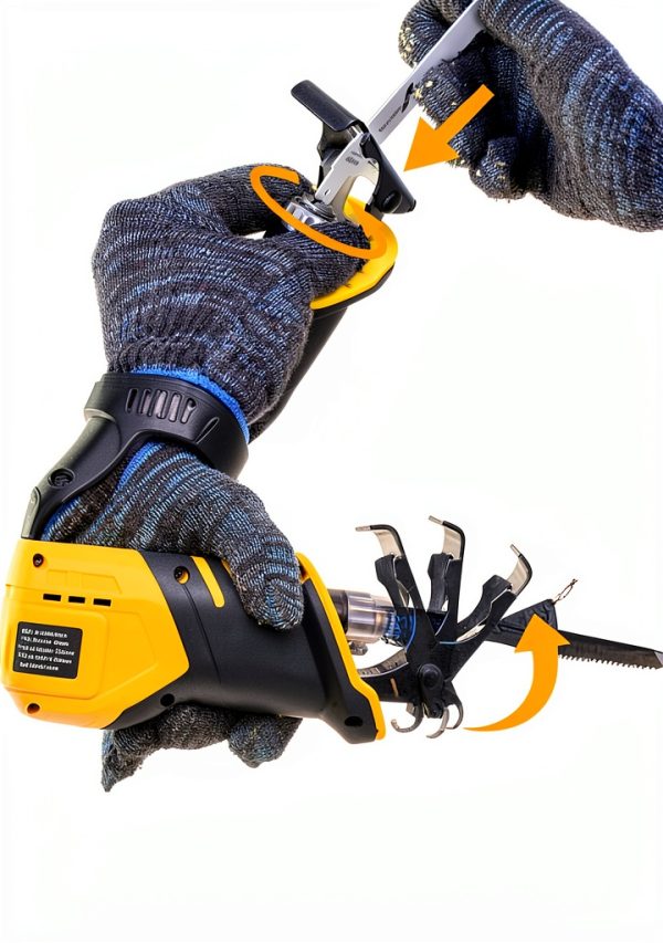 VTEK Brushless Reciprocating Saw Yellow 20V-5