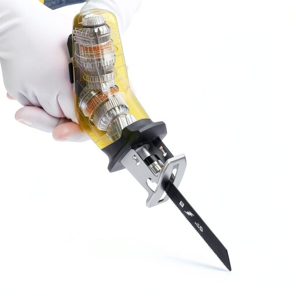 FULLYEA Cordless Reciprocating Saw Yellow Steel-1
