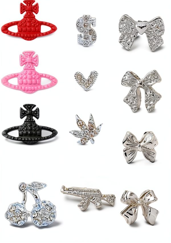 Nail Charms by XIYONALI Metal Rhinestones Resin-2