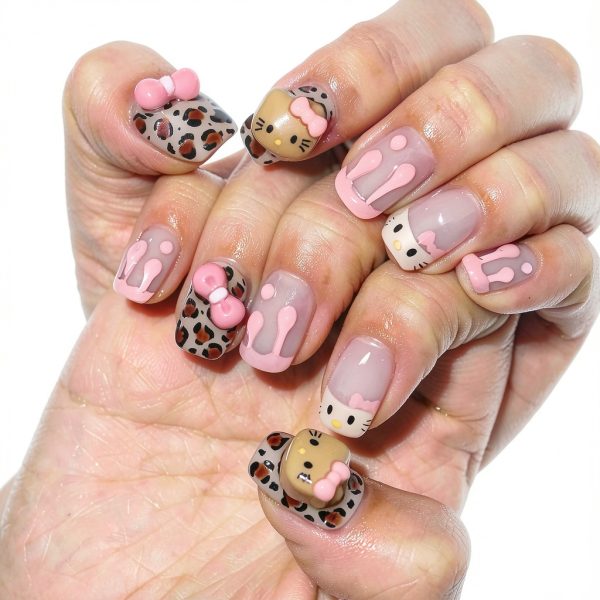 Nail Charms by XIYONALI Metal Rhinestones Resin-6