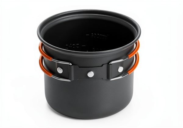 Odoland 6-Piece Cookware Set Aluminum Pot Stove Foldable Handles-2