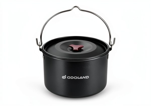 Odoland 22‑Piece Camping Cookware Set Cyan Aluminum 4‑Person Kit-2