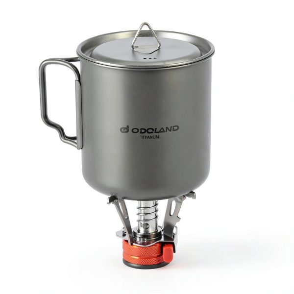 Odoland Titanium Camping Cookware 420ML & 750ML Titanium Pot with Lid and Spork Lightweight Camping Pot for Backpacking Hiking Traveling and Picnic-3