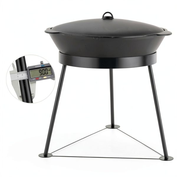 Campfire Tripod for Cooking - Campfire Cooking Equipment, Outdoor Fire Pit Stand, Portable Cast Iron Open Camping Tripod cookware for Dutch Oven,Grill,Lodge,firepit-1