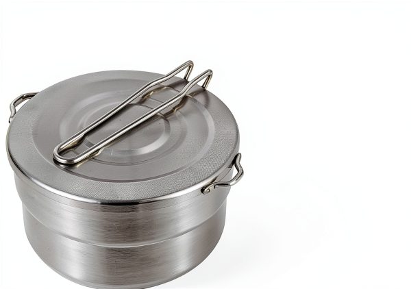 EKDJKK Stainless Steel Camping Cook Pot, 1.5L Camping Cookware with Lid and Folding Handle, Large Capacity Bento Pot for Outdoor Backpacking Camping Hiking Picnic-8
