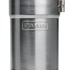Stanley Adventure Nesting Two Cup Stainless Steel Cookset | 32 oz Pot and Lid with Fold & Lock Handle | Camping Essentials for Your Camp Kitchen | BPA-Free | Stainless Steel-0