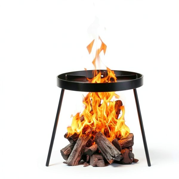 Campfire Tripod for Cooking - Campfire Cooking Equipment, Outdoor Fire Pit Stand, Portable Cast Iron Open Camping Tripod cookware for Dutch Oven,Grill,Lodge,firepit-5
