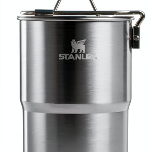 Stanley Wildfare Go 4-Piece Stainless Steel Two Cup Cook Set | 32 oz Pot and Lid with Fold & Lock Handle | 2 Stacking Cups | Camping Essentials for Your Camp Kitchen | BPA-Free | Shale + Charcoal-0