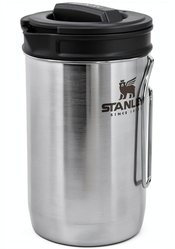 STANLEY All In One French Press Coffee Maker 32 oz | 5 Minute Brew, 4 Hours Hot | Mesh Filter for Coffee Grounds | Insulated Stainless Steel French Press | BPA-Free | Stainless-1