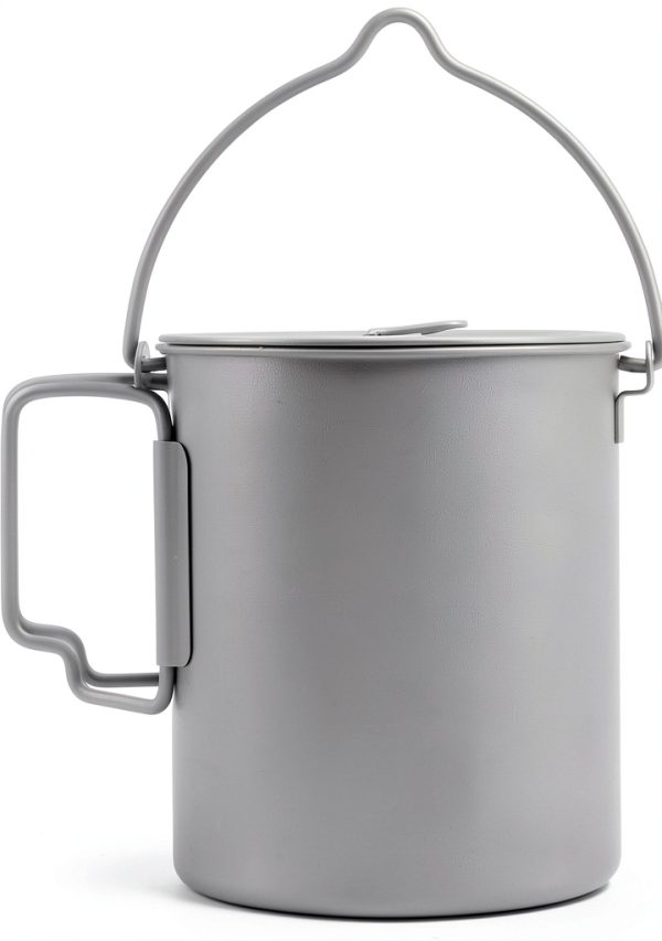 TOAKS Titanium 750ml Pot with Bail Handle for Ultralight Camping, Backpacking Cookware and Mug-1