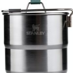 Stanley Wildfare Go Two Bowl Mess Kit | 8pc Portable Pot & Cookware Set | 1.25qt Stainless Steel Pot w/Locking Handle, Lid, 2 Bowls & Sporks-0