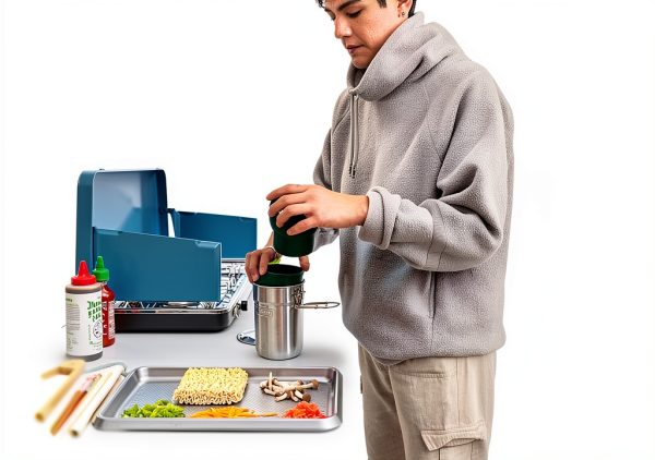 Stanley Wildfare Go 4-Piece Stainless Steel Two Cup Cook Set | 32 oz Pot and Lid with Fold & Lock Handle | 2 Stacking Cups | Camping Essentials for Your Camp Kitchen | BPA-Free | Shale + Charcoal-5