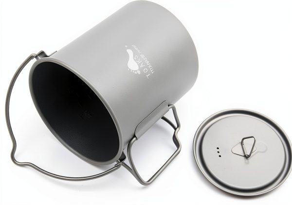 TOAKS Titanium 750ml Pot with Bail Handle for Ultralight Camping, Backpacking Cookware and Mug-10